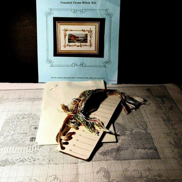 Cross Stitch Kit English Cottage Garden Dogwoods - Picture 4 of 7